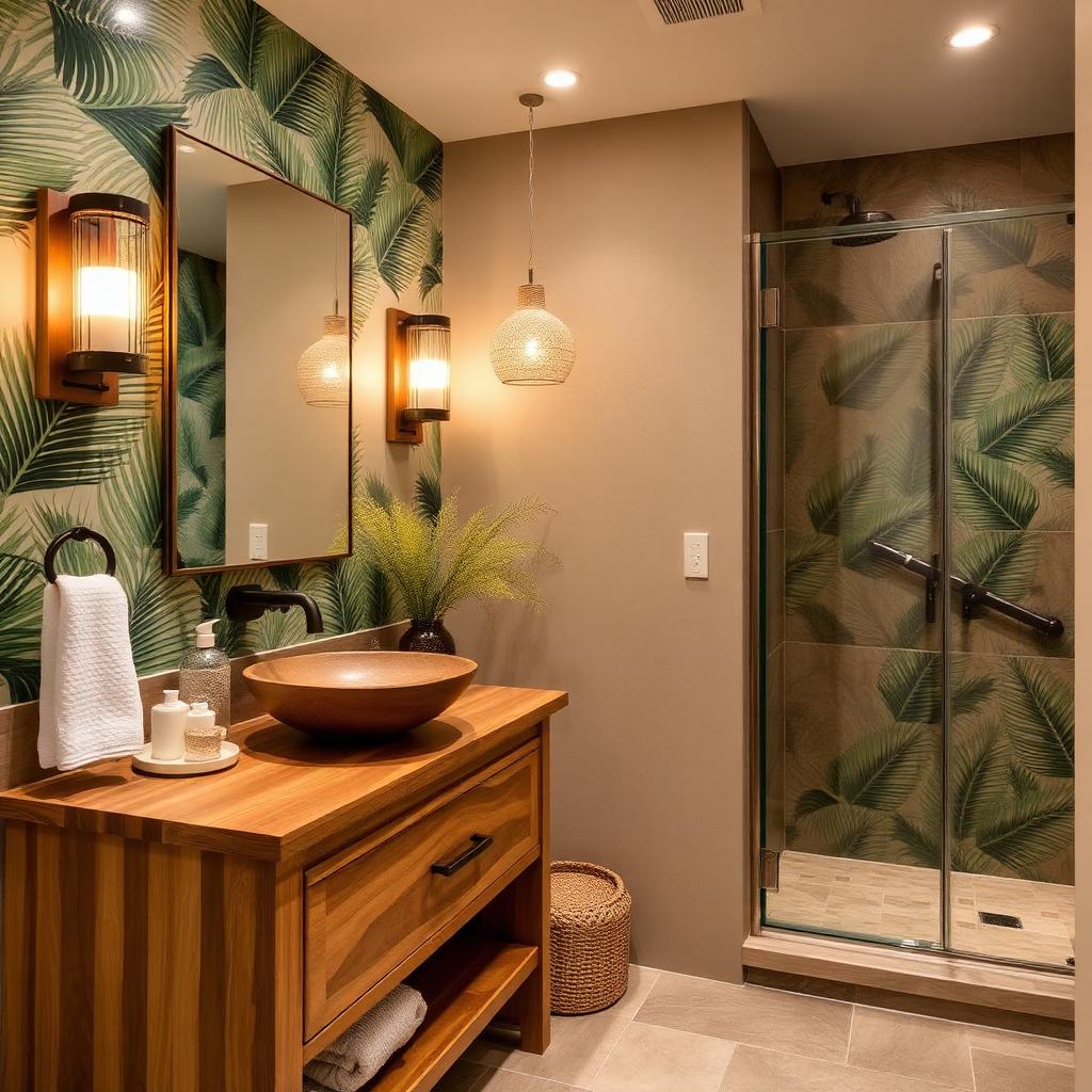 Tropical bathroom