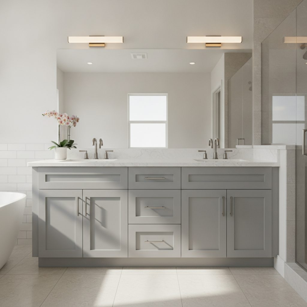 Bathroom vanity refinish