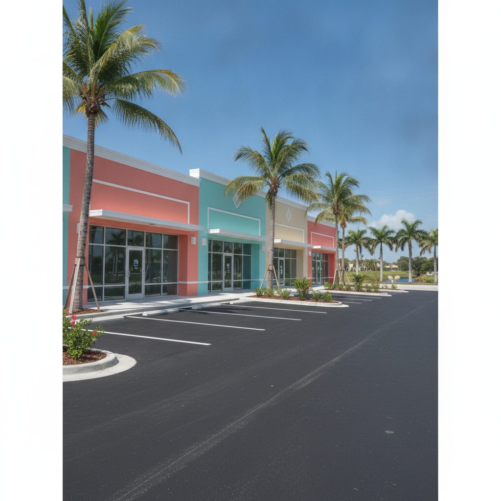 Retail plaza repaint