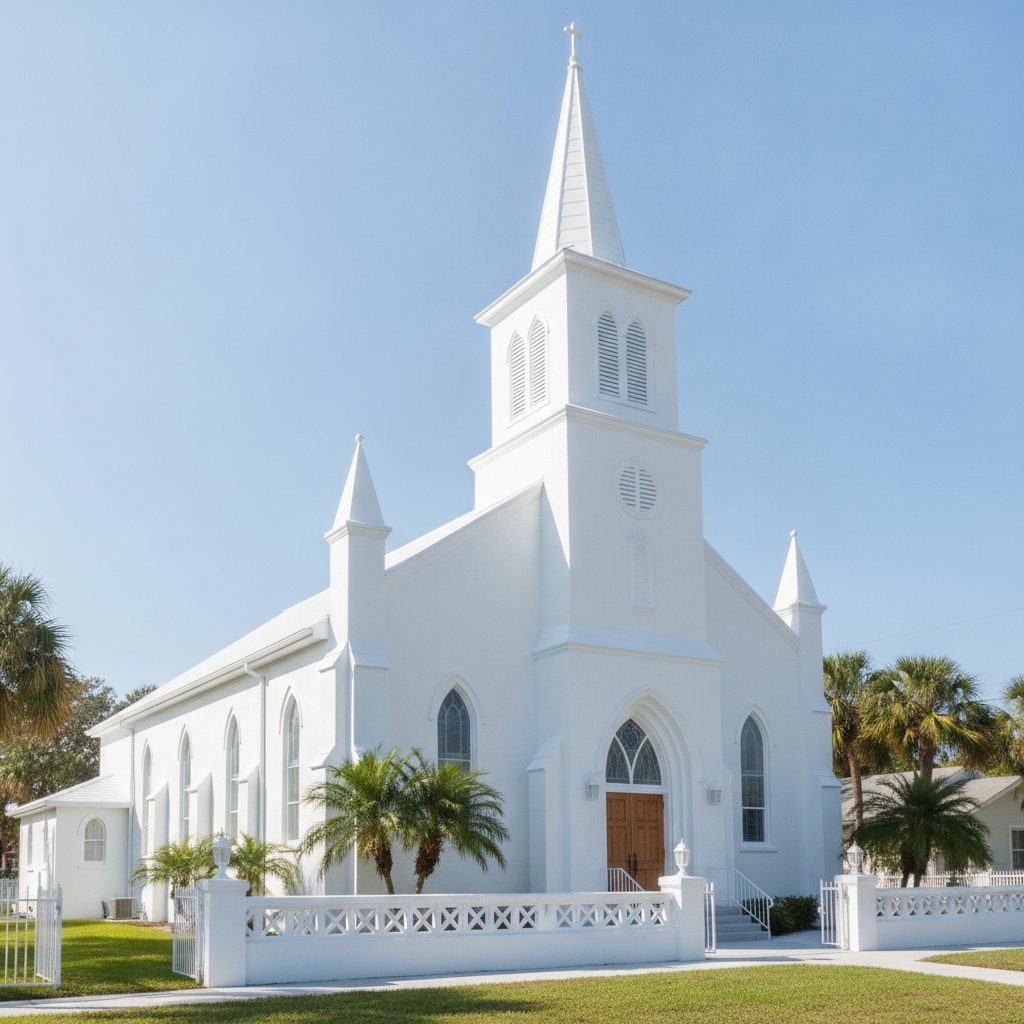 Church exterior repaint