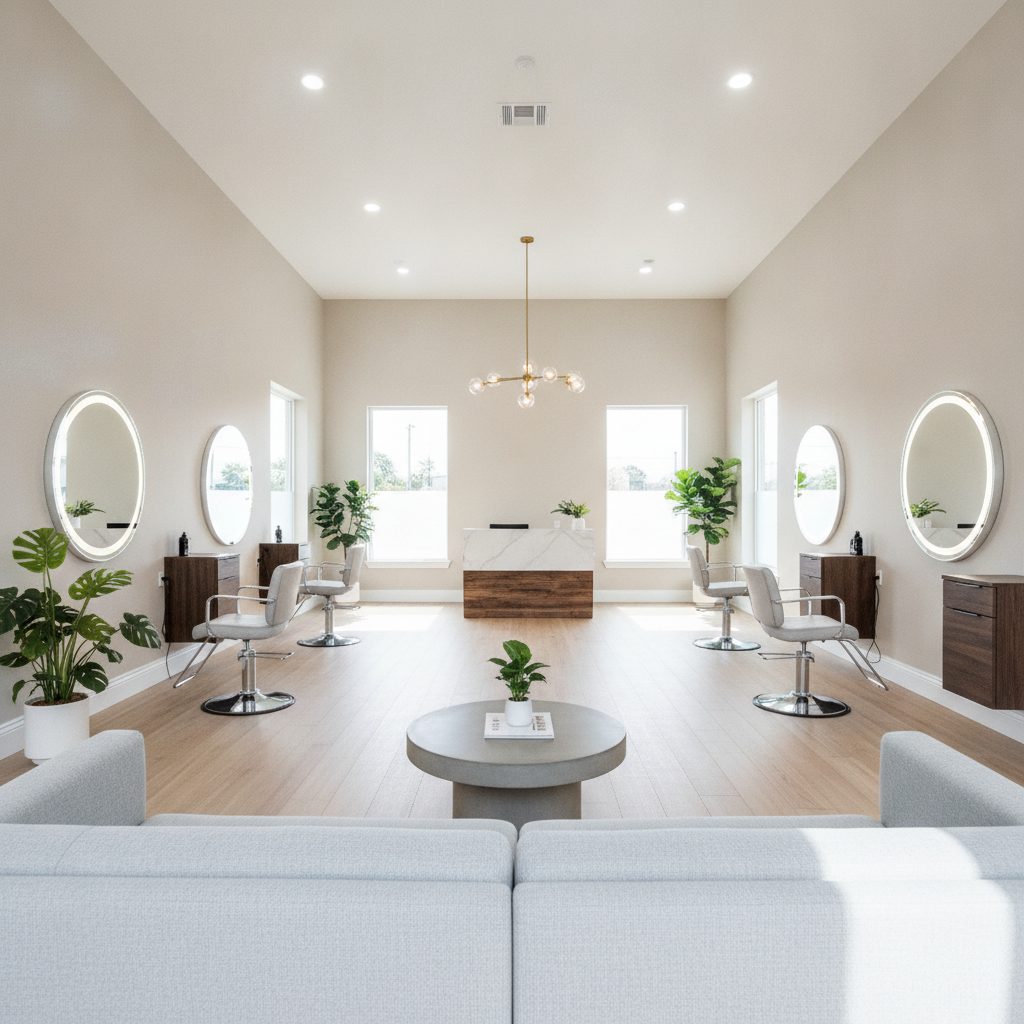 Salon interior repaint