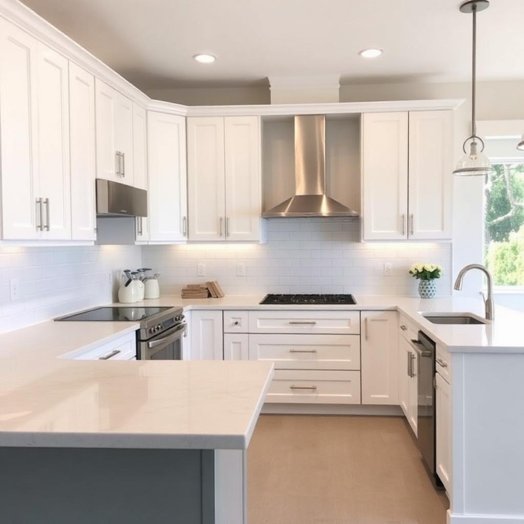 Modern white kitchen