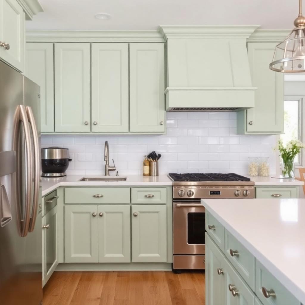 Coastal sage kitchen