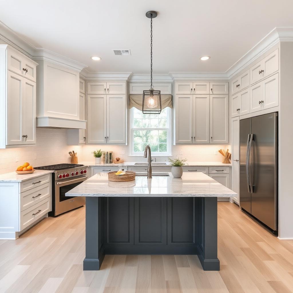 Two-tone transitional kitchen