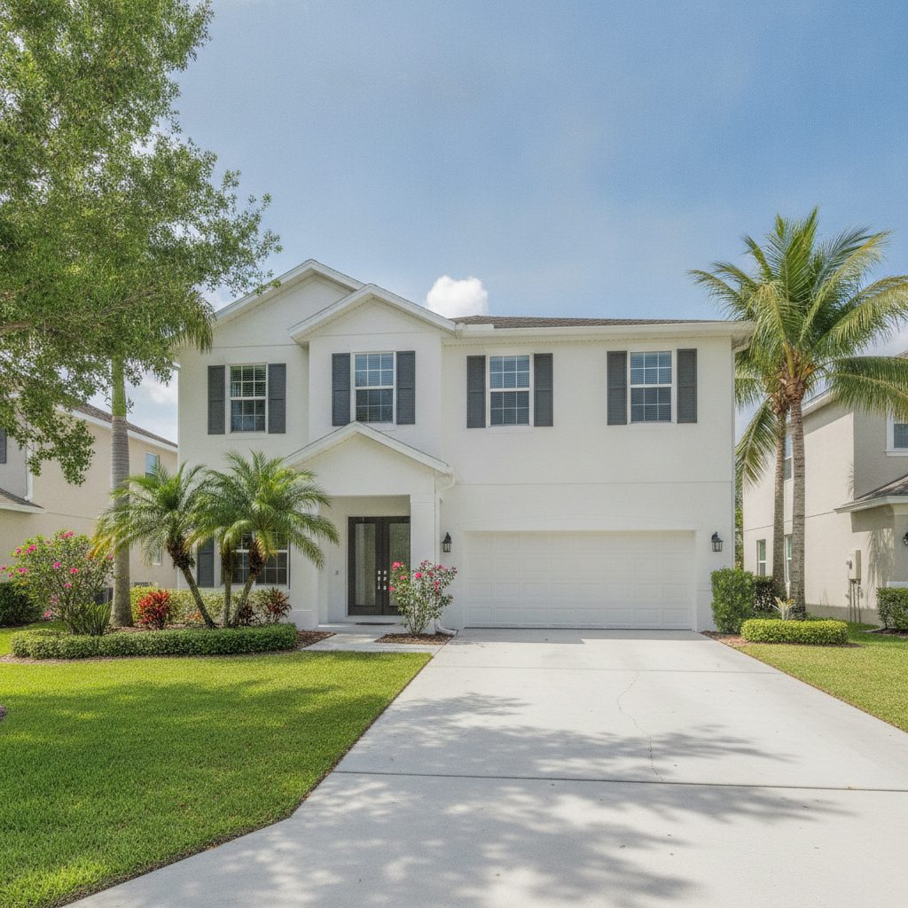 Two-story home repaint