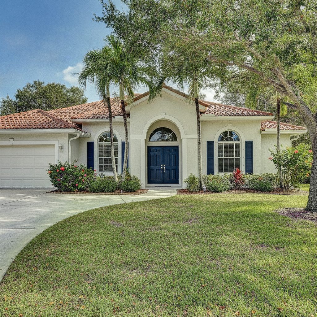 Front door and shutters