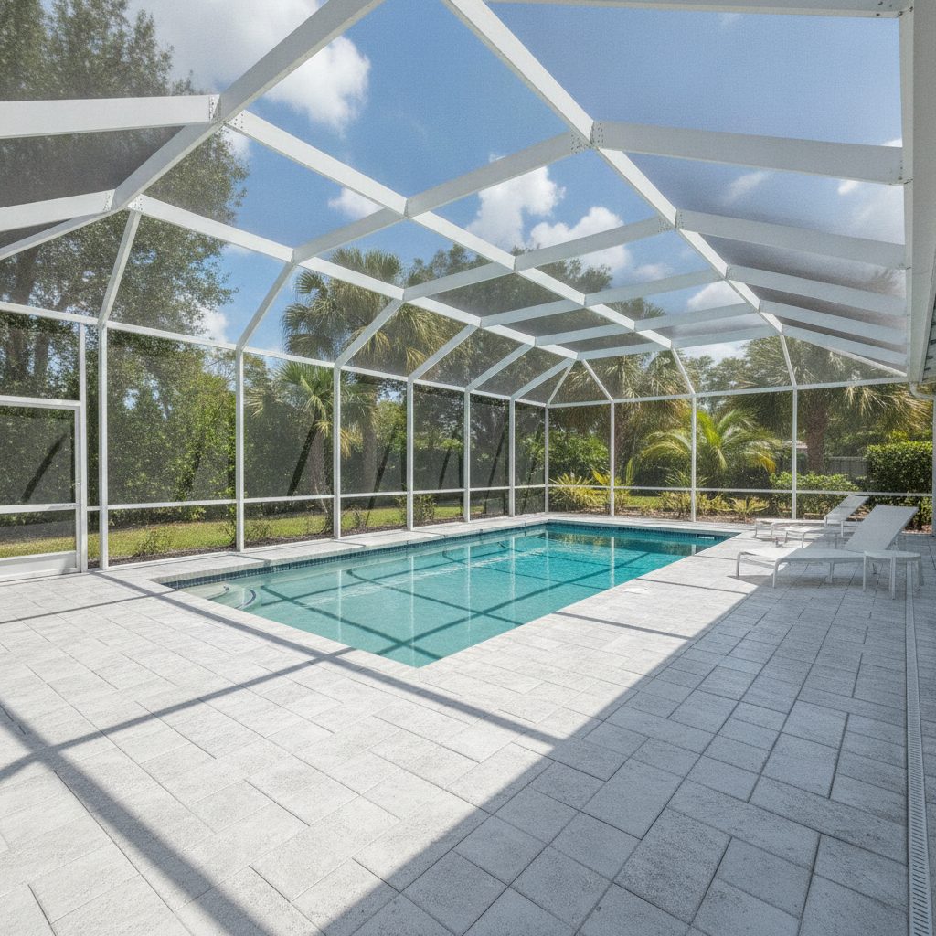 Pool deck and lanai