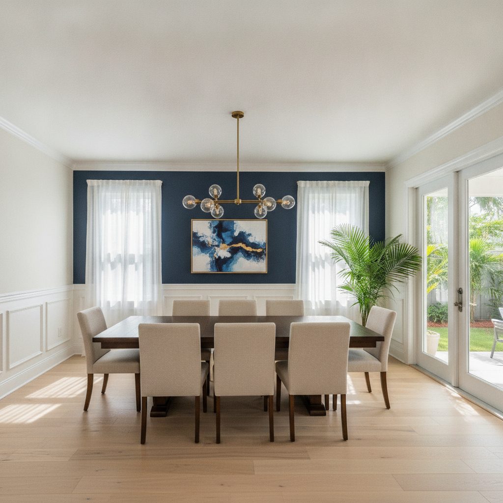 Dining room accent wall