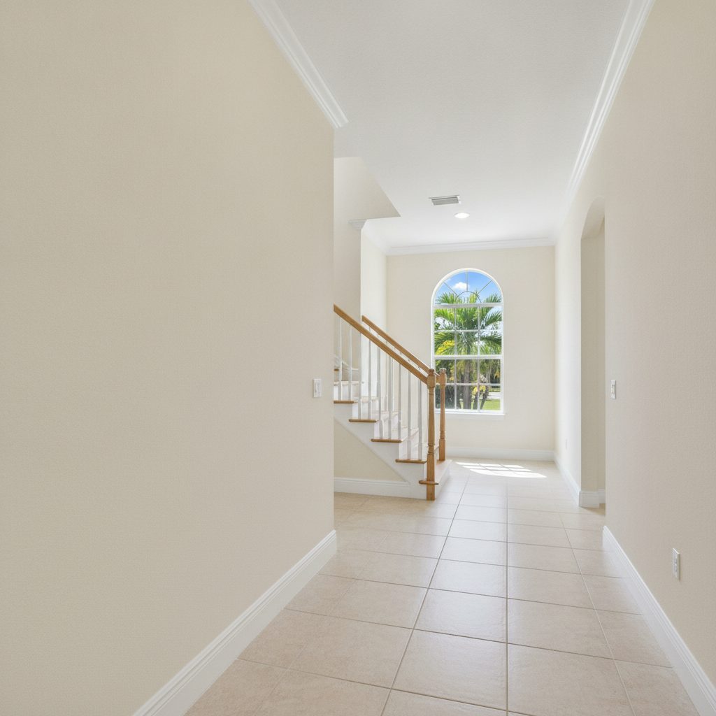 Hallway and stairwell