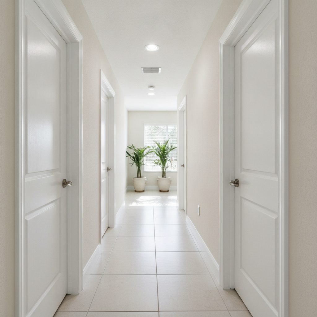 Interior door and trim